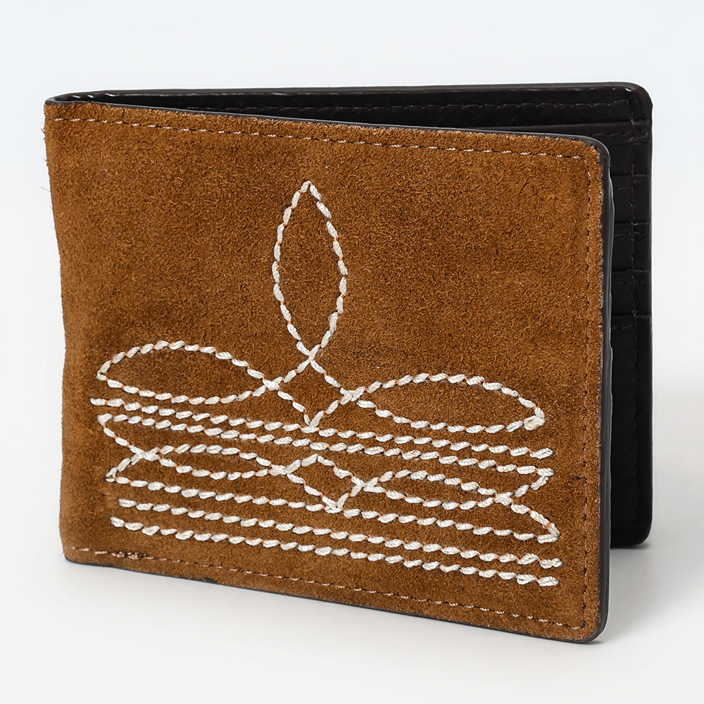 American Darling Genuine Leather Bifold Wallet For Men &amp; Women Unisex Purse
