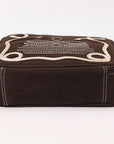 American Darling Suede Genuine Leather Jewelry Case Bag