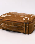 American Darling Suede Genuine Leather Jewelry Case Bag