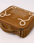 American Darling Suede Genuine Leather Jewelry Case Bag