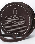 American Darling Canteen Genuine Leather women bag western handbag purse
