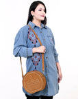 American Darling Canteen Genuine Leather women bag western handbag purse