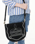 ADBGA684A Genuine Western Suede Leather women bag