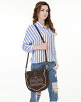 American Darling Cross Body Suede Genuine Western Leather Women Bag Handbag Purse |