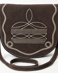 American Darling Cross Body Suede Genuine Western Leather Women Bag Handbag Purse |