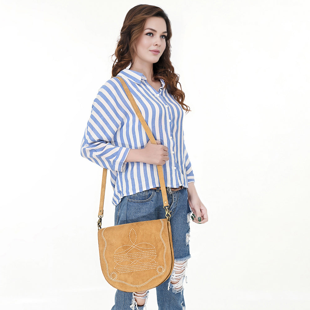 ADBGA684C Genuine Western Suede Leather women bag