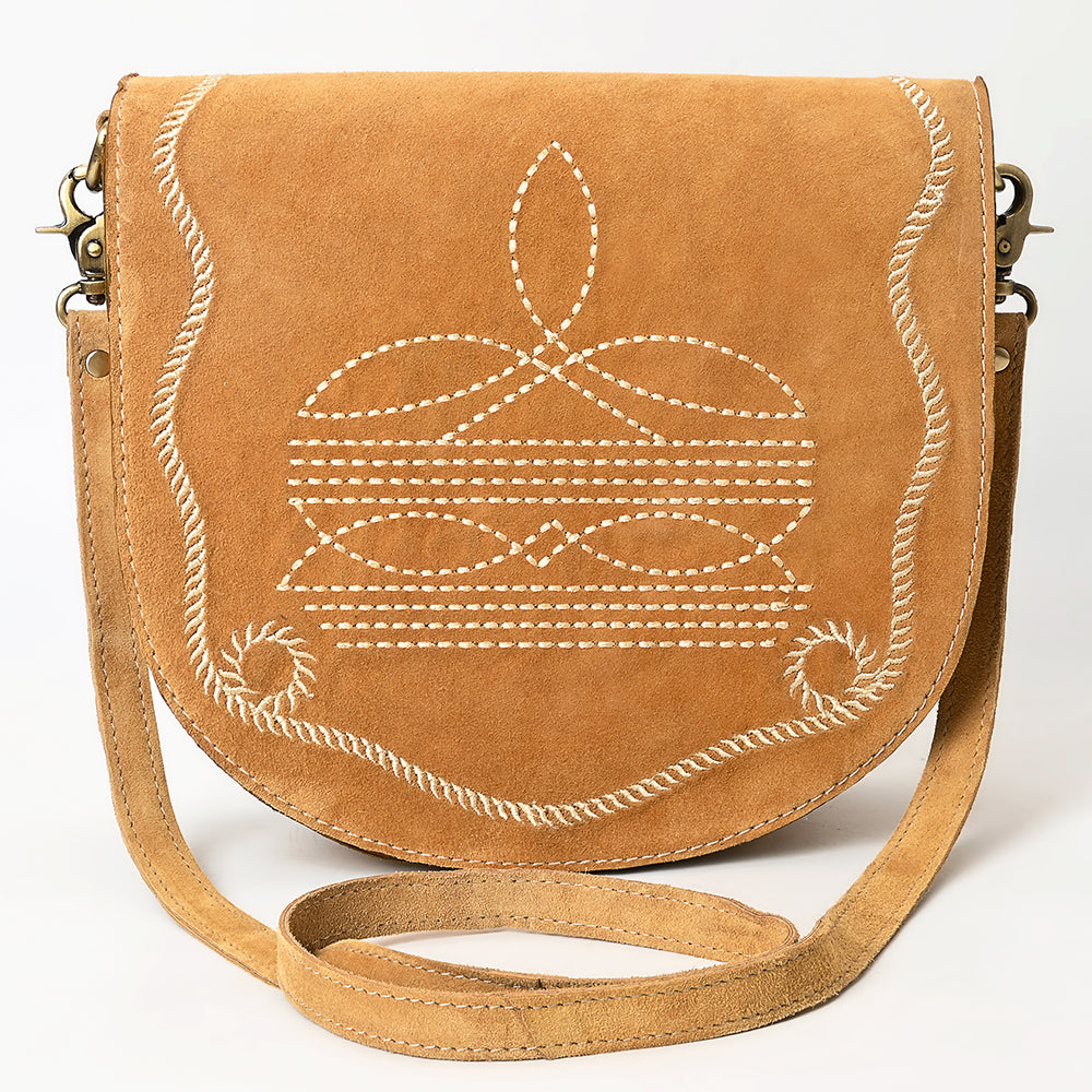 American Darling Cross Body Suede Genuine Western Leather Women Bag Handbag Purse |