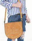 ADBGA684C Genuine Western Suede Leather women bag