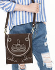 ADBGA685B Genuine Western Suede Leather women bag