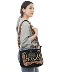 American Darling Hand Tooled Genuine Leather Crossbody Bag