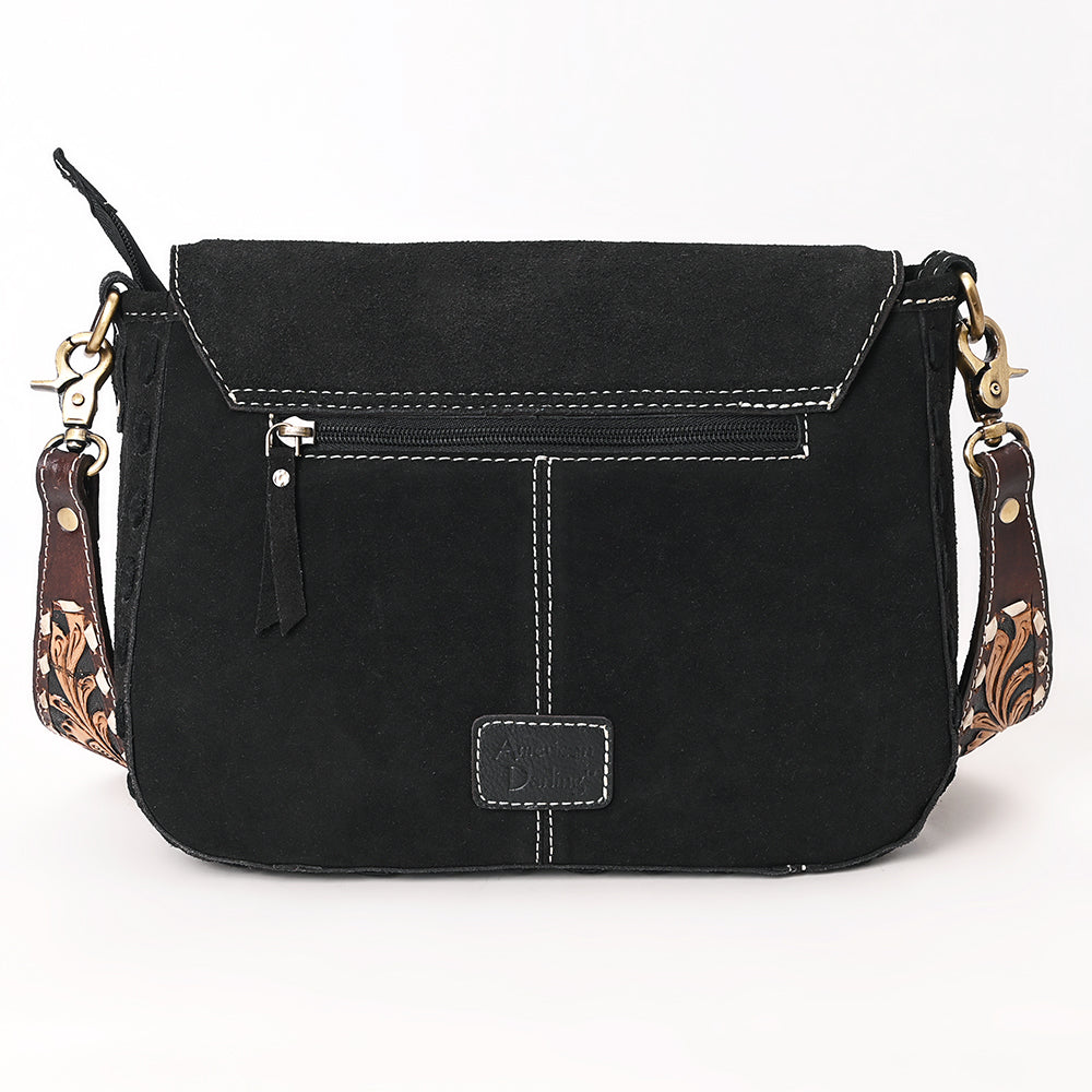 American Darling Hand Tooled Genuine Leather Crossbody Bag
