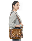 American Darling Hand Tooled Genuine Leather Crossbody Bag