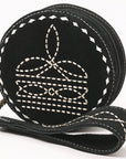 American Darling Suede Bag Genuine Leather Canteen Bag