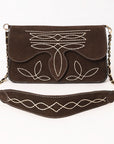 American Darling Suede Bag Genuine Leather Clutch Bag