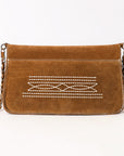 American Darling Suede Bag Genuine Leather Clutch Bag
