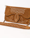 American Darling Suede Bag Genuine Leather Clutch Bag