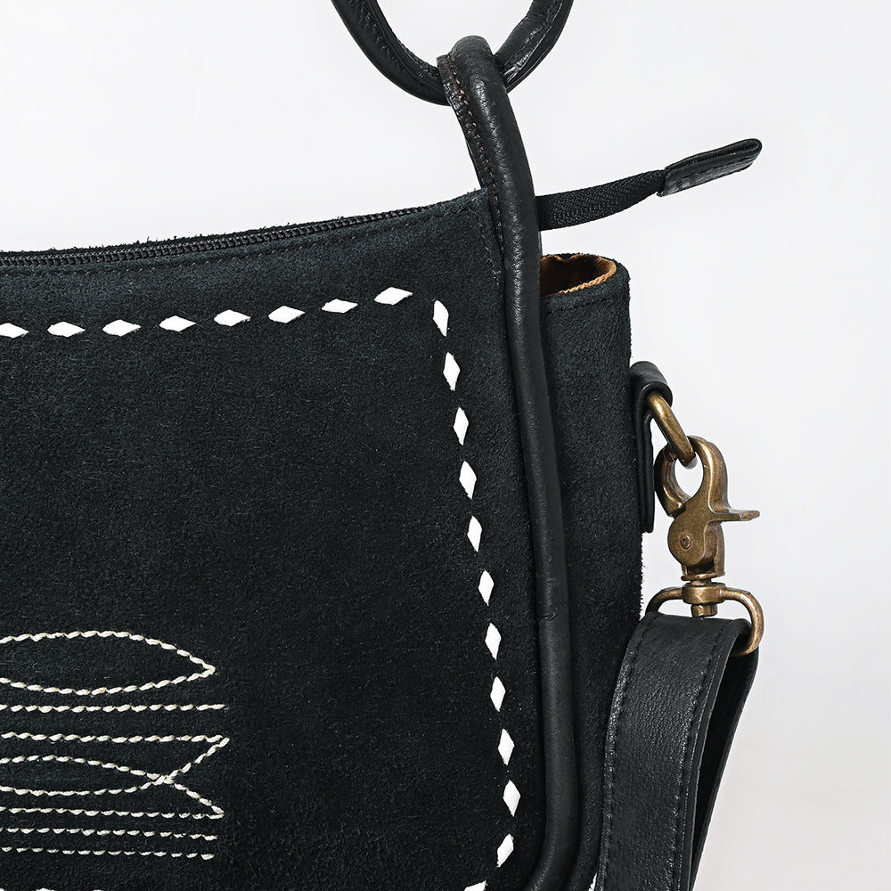 American Darling Crossbody Suede Genuine Leather Women Bag Western Handbag Purse