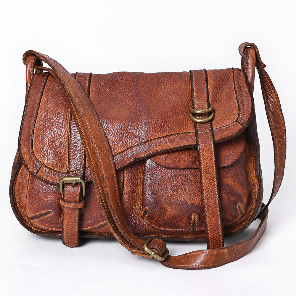 Spaghetti Western Crossbody Genuine Leather Women Bag Western Handbag Purse