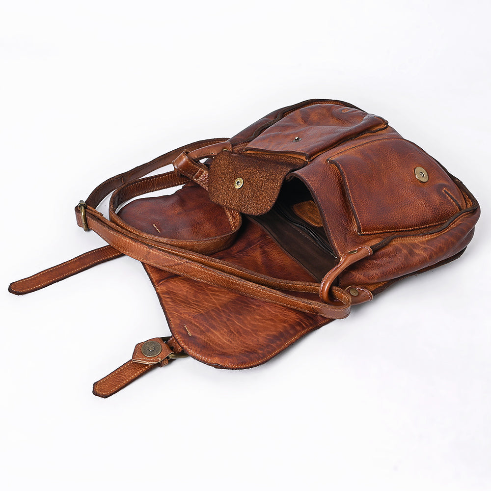 Spaghetti Western Crossbody Genuine Leather Women Bag Western Handbag Purse