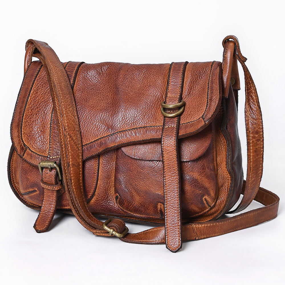 Spaghetti Western Crossbody Genuine Leather Women Bag Western Handbag Purse