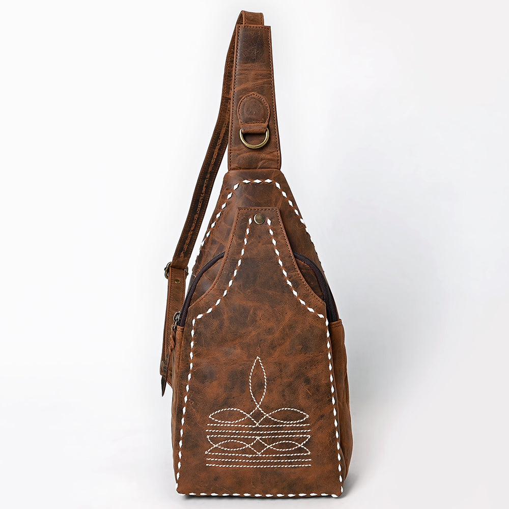 American Darling Sling Genuine Leather Women Bag Western Handbag Purse