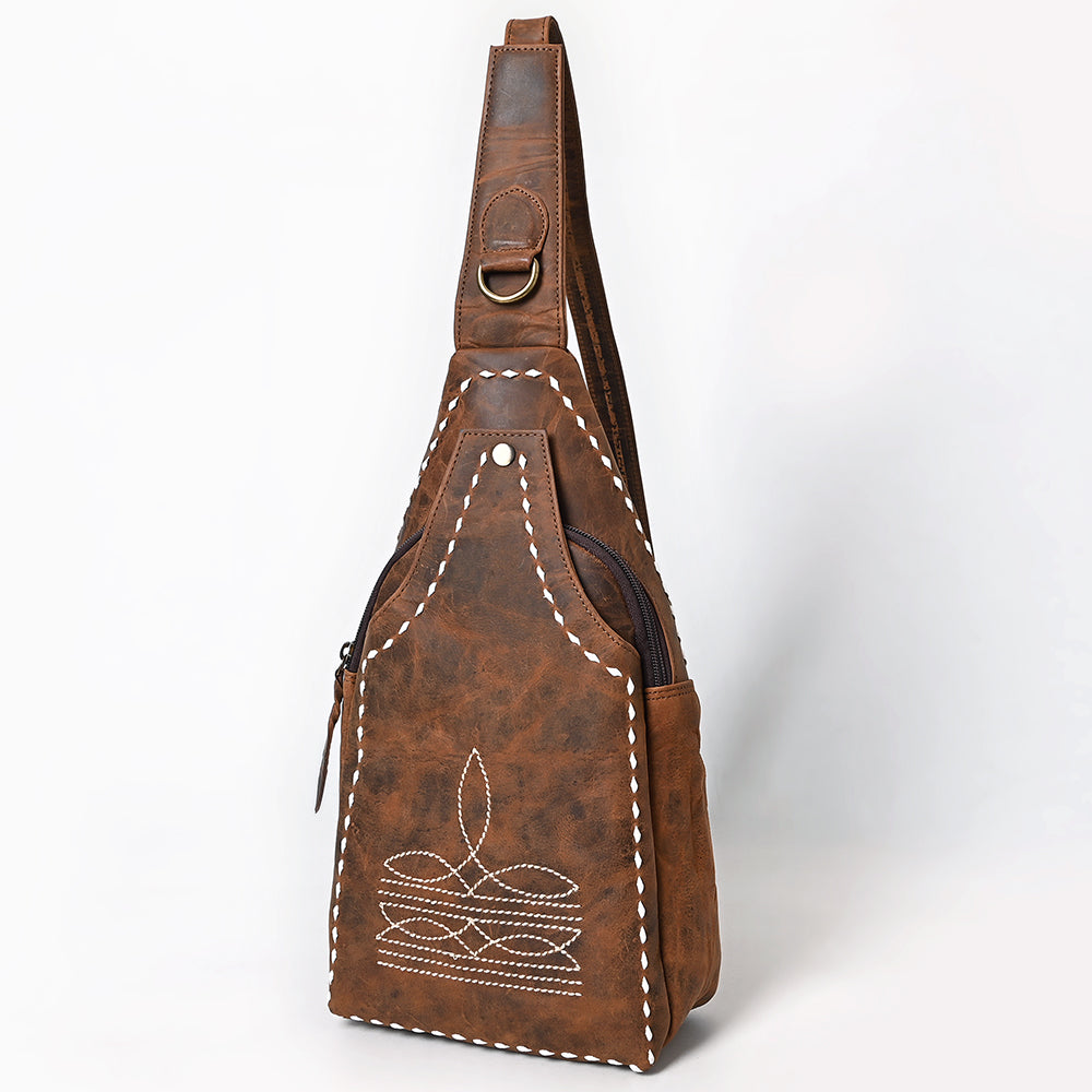 American Darling Sling Genuine Leather Women Bag Western Handbag Purse