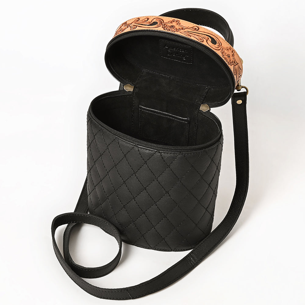 American Darling Jewelry Case Hand Tooled Genuine Western Leather Women Bag Western Handbag Purse