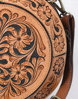 American Darling Canteen Hand Tooled Genuine Leather women bag western handbag purse