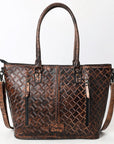 ADBG1519A Tote Hand Tooled Genuine Western Leather Women Bag