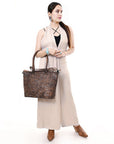 ADBG1519A Tote Hand Tooled Genuine Western Leather Women Bag