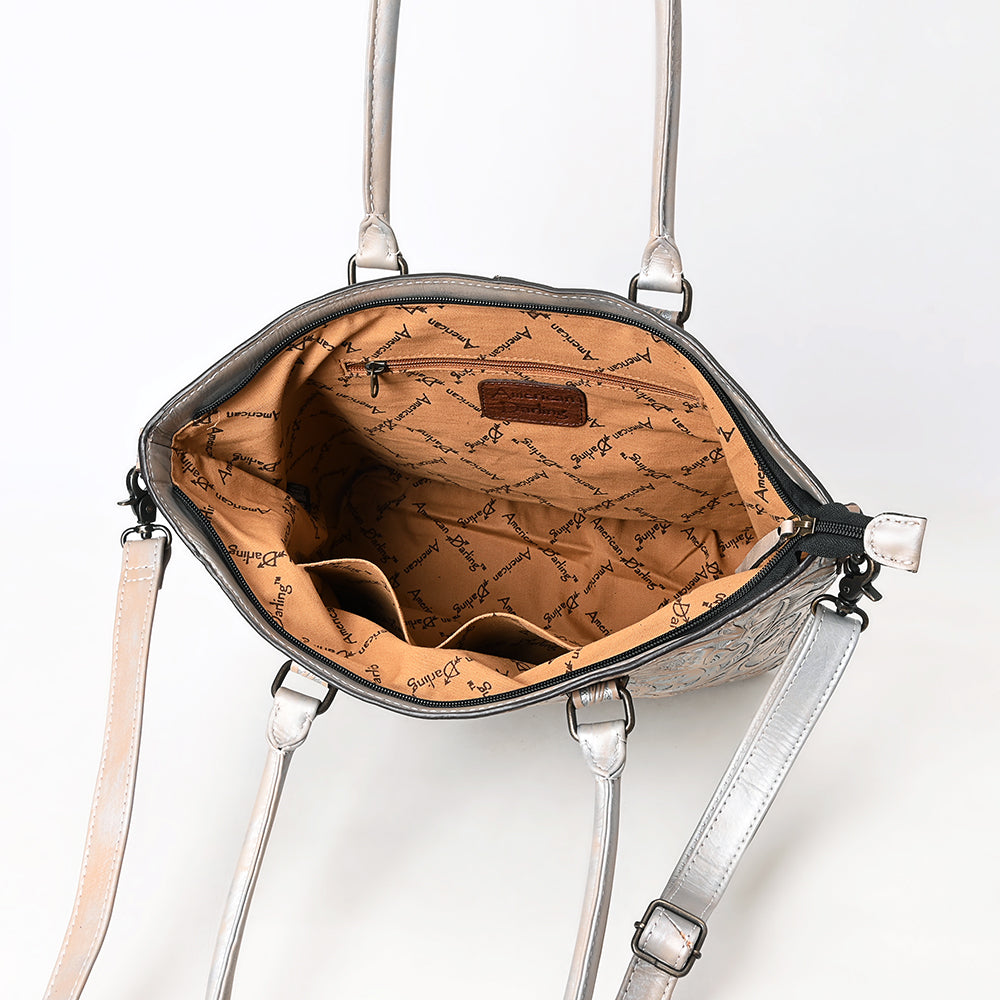 Tote Hand Tooled Genuine Western Leather Women Bag