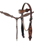 AMERICAN DARLING Western Horse Headstall Breast Collar Set American Leather