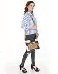 OHLAY Cross Body Genuine Leather women bag western Bag SKBZ162