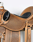 HILASON Western Horse Wade Ranch Roping American Leather Saddle Brown