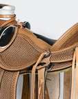 HILASON Western Horse Wade Ranch Roping American Leather Saddle Brown