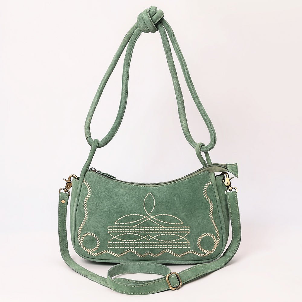 ADBGA645E Crossbody Genuine Western Suede Leather women bag
