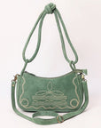 ADBGA645E Crossbody Genuine Western Suede Leather women bag