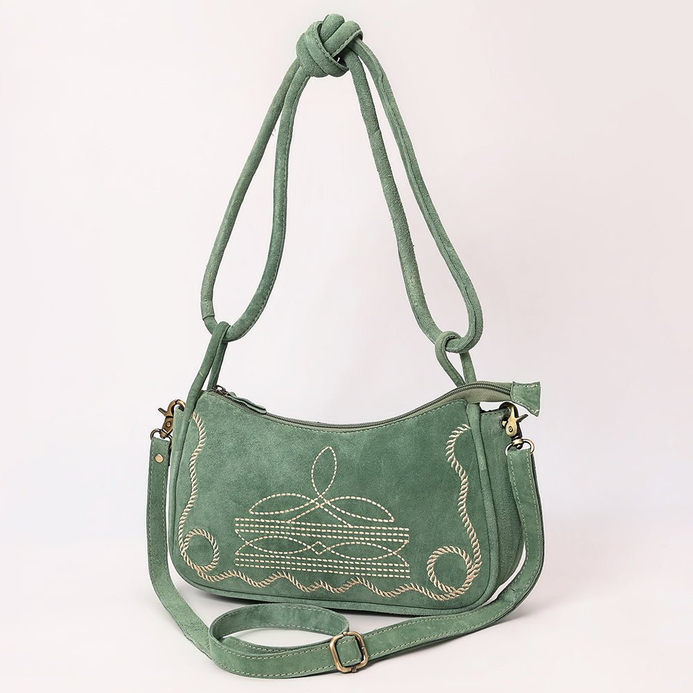ADBGA645E Crossbody Genuine Western Suede Leather women bag