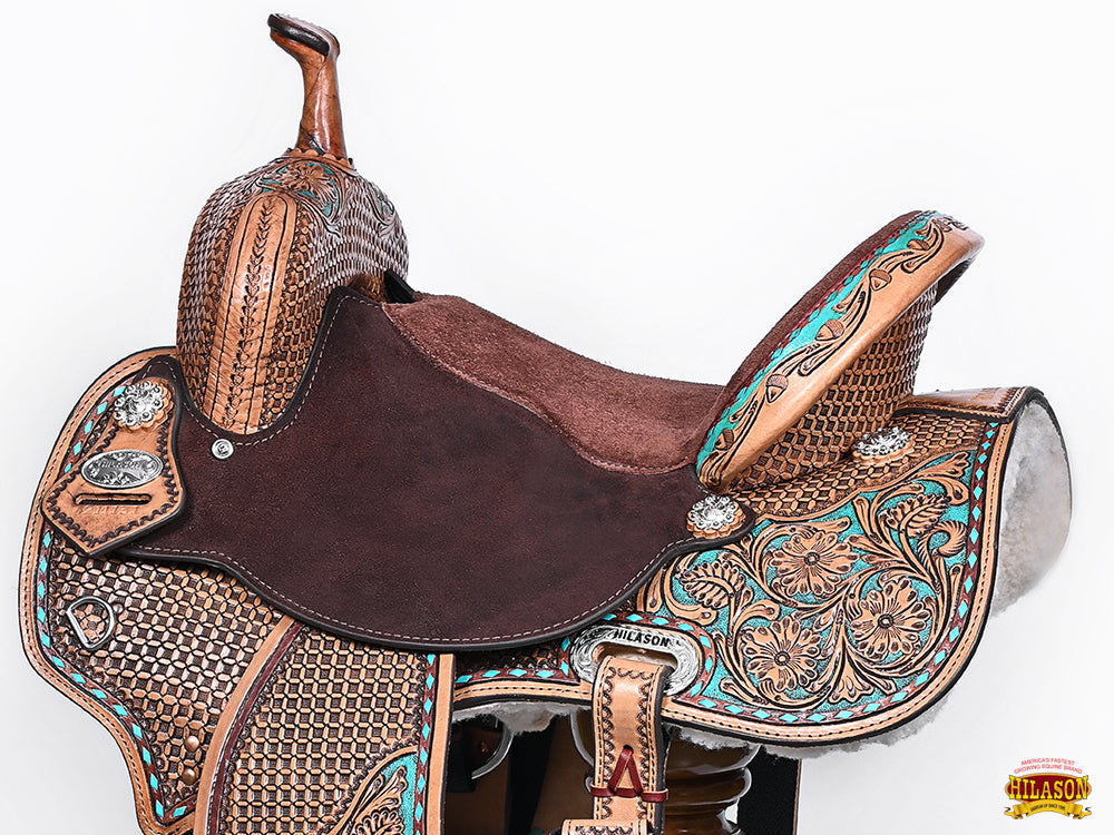 Durable Flexible Tree Western Trail Saddle For All Day Comfortable Outdoor Rides
