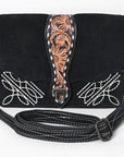 American Darling Crossbody Hand Tooled Genuine Suede Leather Women Bag Western Handbag Purse
