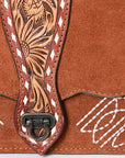 American Darling Crossbody Hand Tooled Genuine Suede Leather Women Bag Western Handbag Purse