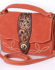 American Darling Crossbody Hand Tooled Suede Genuine Leather Women Bag Western Handbag Purse