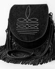 American Darling Crossbody Genuine Suede Leather women bag western handbag purse