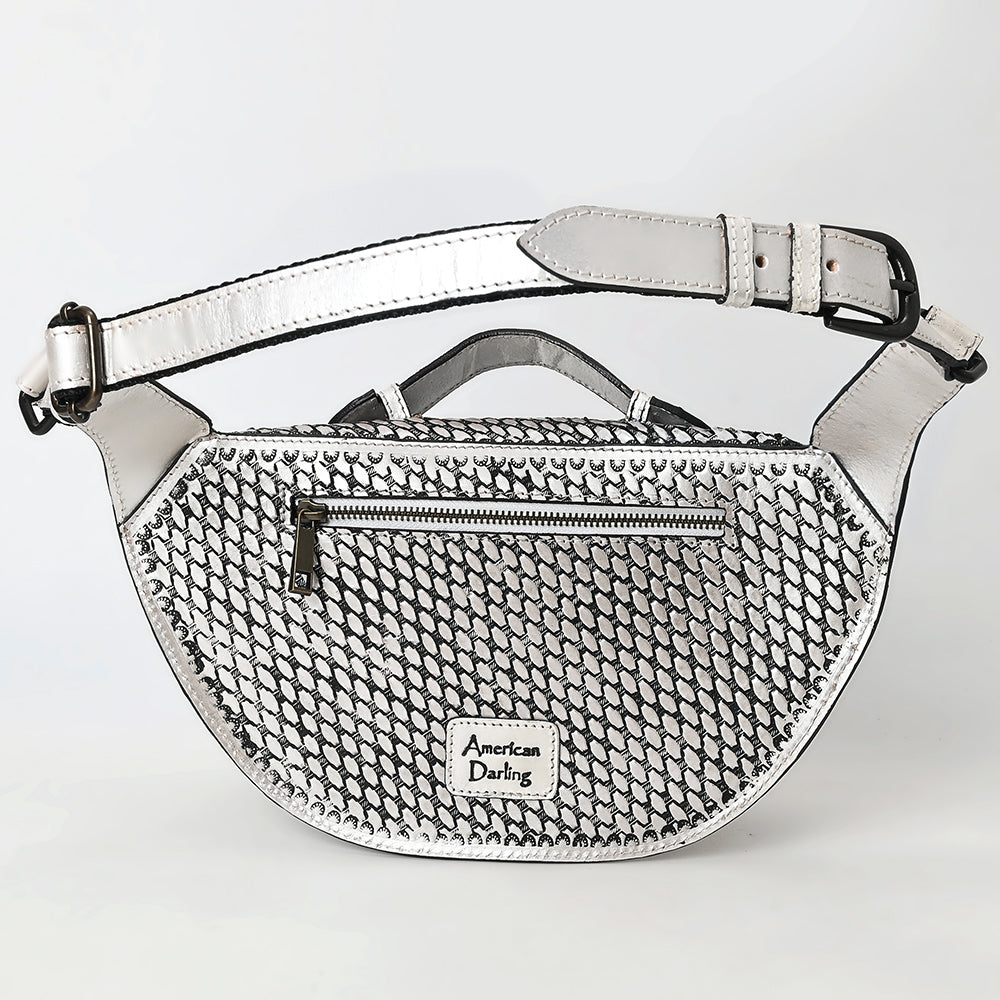 American Darling Fanny Pack Hand Tooled Genuine Western Leather Women Bag Handbag Purse |