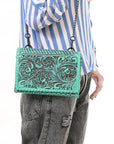 American Darling Clutch Genuine Western Leather Women Bag
