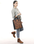 American Darling Hand Tooled Genuine Leather Tote Bag