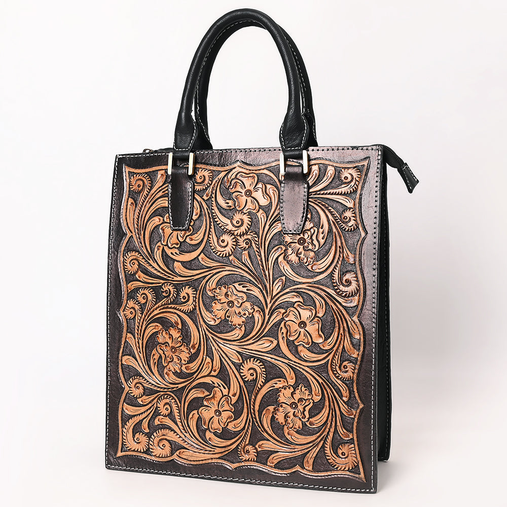 American Darling Hand Tooled Genuine Leather Tote Bag