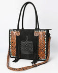 American Darling Tote Hand Tooled Suede Genuine Western Leather Women Bag Western Handbag Purse
