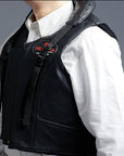 Horse Tall Collar Riding Vest Safety Protective Hilason Leather Rodeo