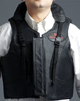 Horse Tall Collar Riding Vest Safety Protective Hilason Leather Rodeo